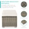 Best Choice Products Set of 2 Wicker Ottomans, Multipurpose Furniture w/ Removable Cushions, Steel Frame